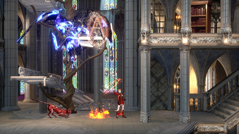 Bloodstained: Ritual of the Night combat sequence